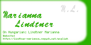 marianna lindtner business card